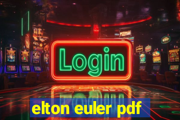 elton euler pdf